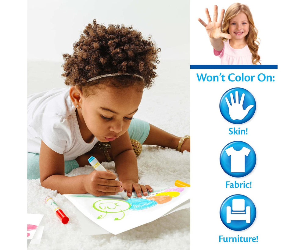 Crayola Color Wonder foldalope packaging, doubles as reusable storage for pages and markers.