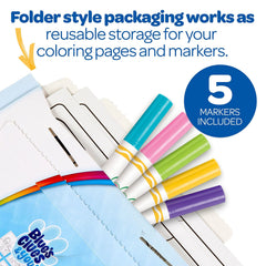 Crayola Color Wonder foldalope packaging serves as storage
