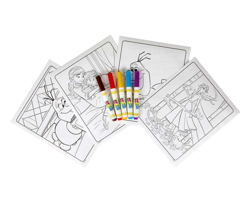 Crayola Color Wonder folder storage—neatly organized pages and markers on the go.