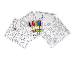 Crayola Color Wonder folder storage—neatly organized pages and markers on the go.