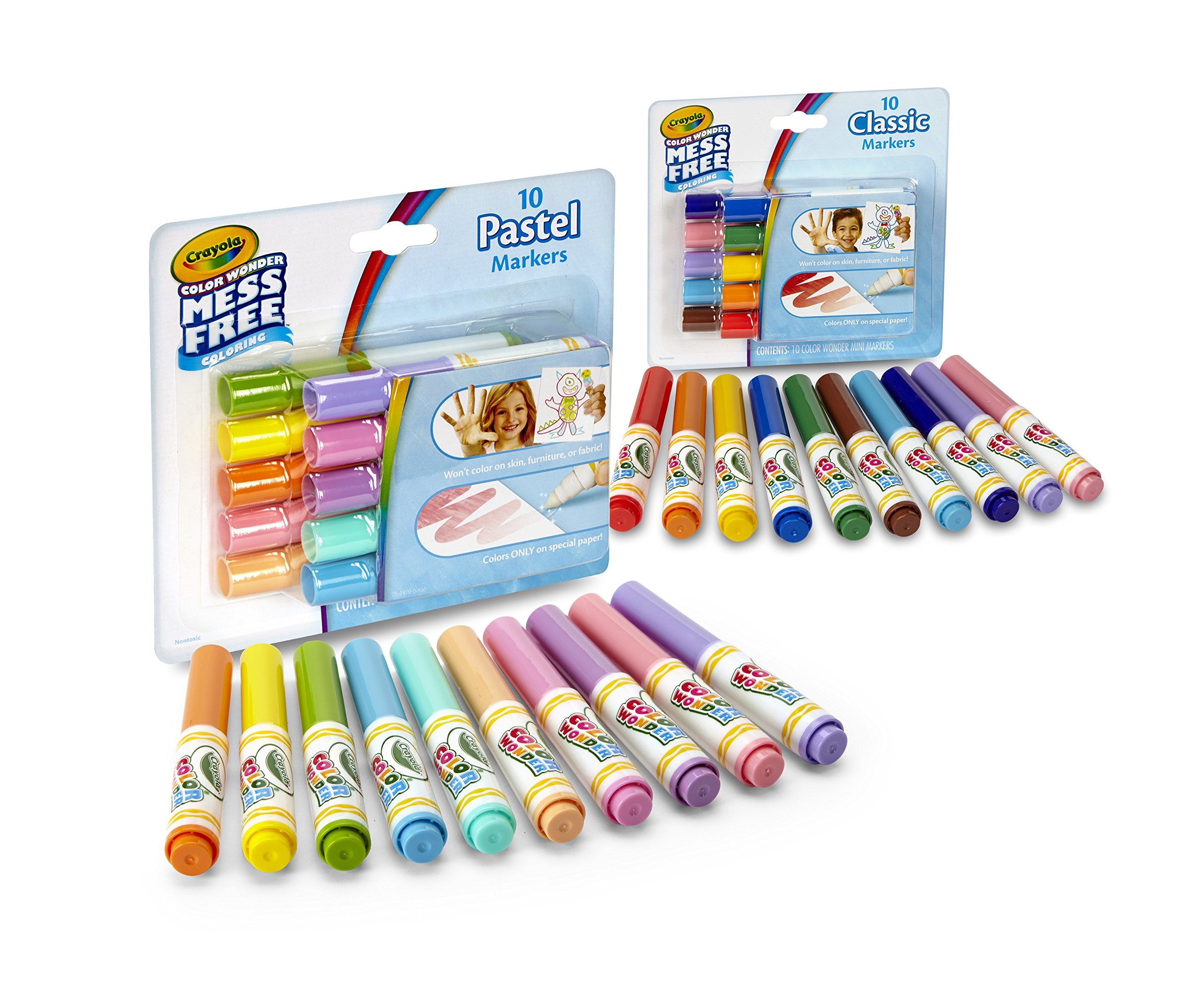 Color Wonder markers designed for kids 3 and up, safe and non-toxic
