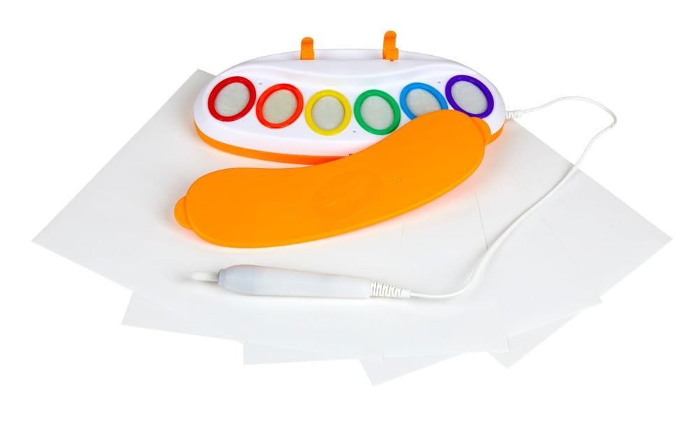 Crayola Color Wonder Mess-Free Painting Set keeps surfaces clean during play.