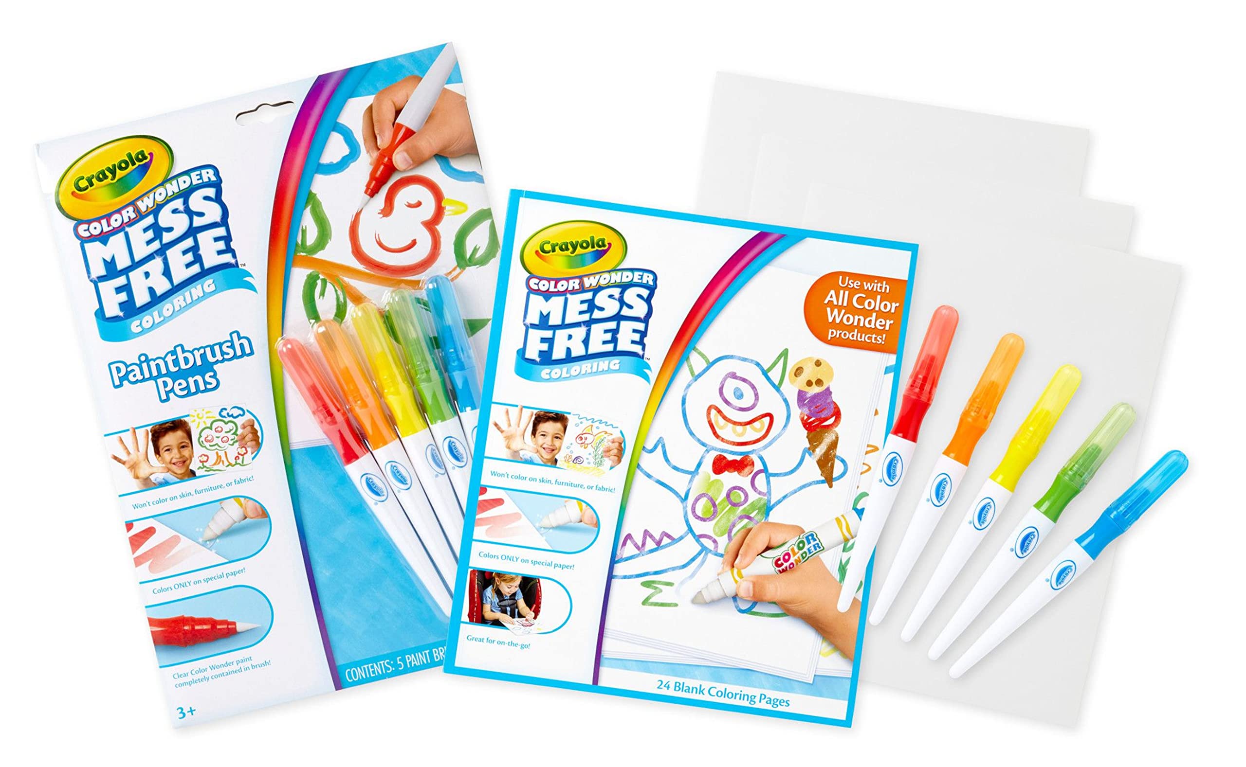 Crayola Color Wonder paintbrush pens for mess-free toddler painting