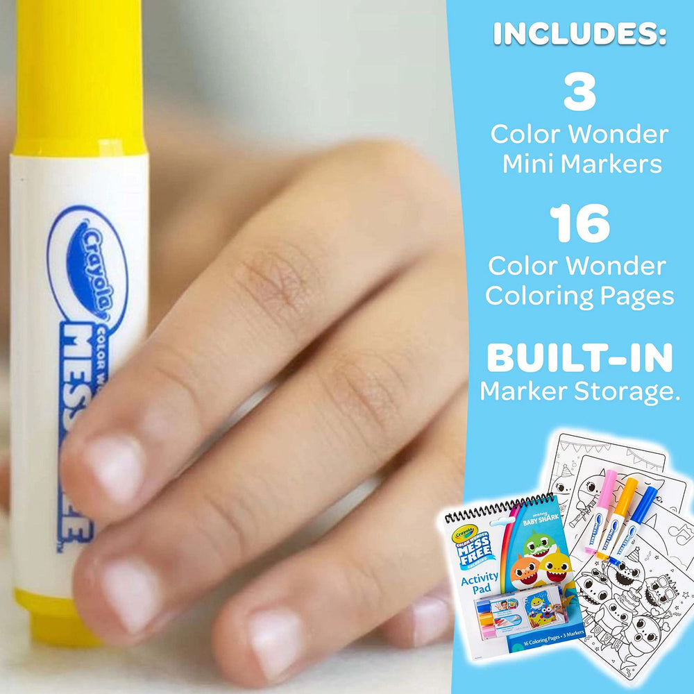 Crayola Color Wonder paper is designed for clean, stain-free coloring.