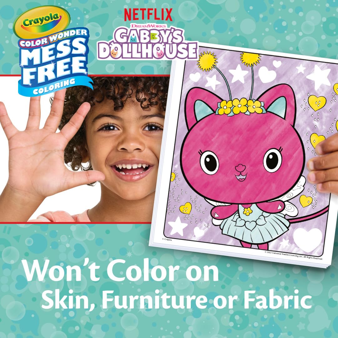 Crayola Color Wonder pop-out pages provide interactive Gabby play