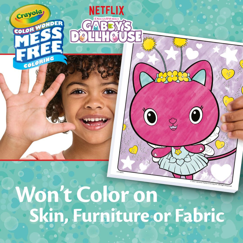 Crayola Color Wonder pop-out pages provide interactive Gabby play