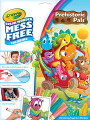 Crayola Color Wonder Prehistoric Pals dinosaur pages show mess-free coloring possibilities.