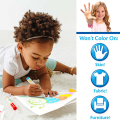 Crayola Color Wonder Prehistoric Pals folder-style packaging stores pages and markers for easy travel.