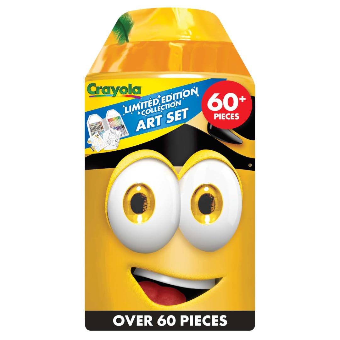 Crayola coloring set with limited edition art case design for organized creativity