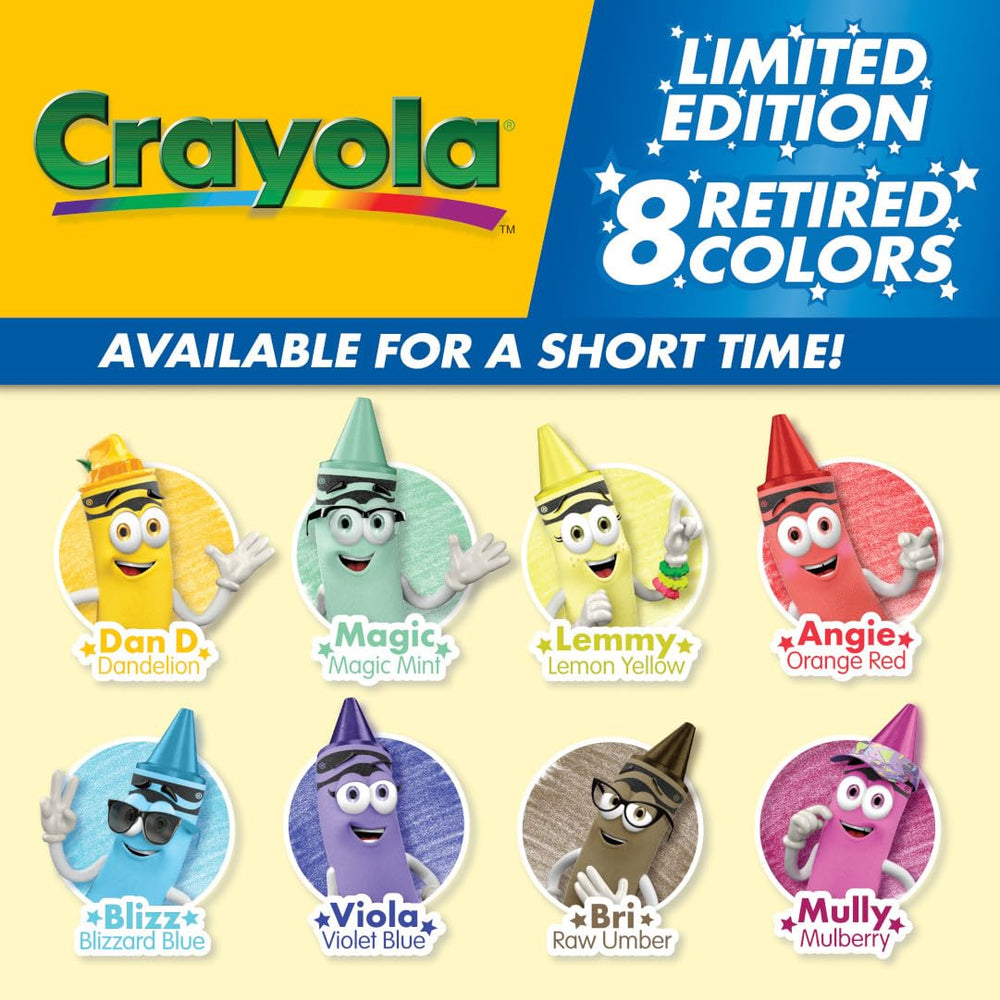 Crayola sticker sheet to personalize artwork and crafts