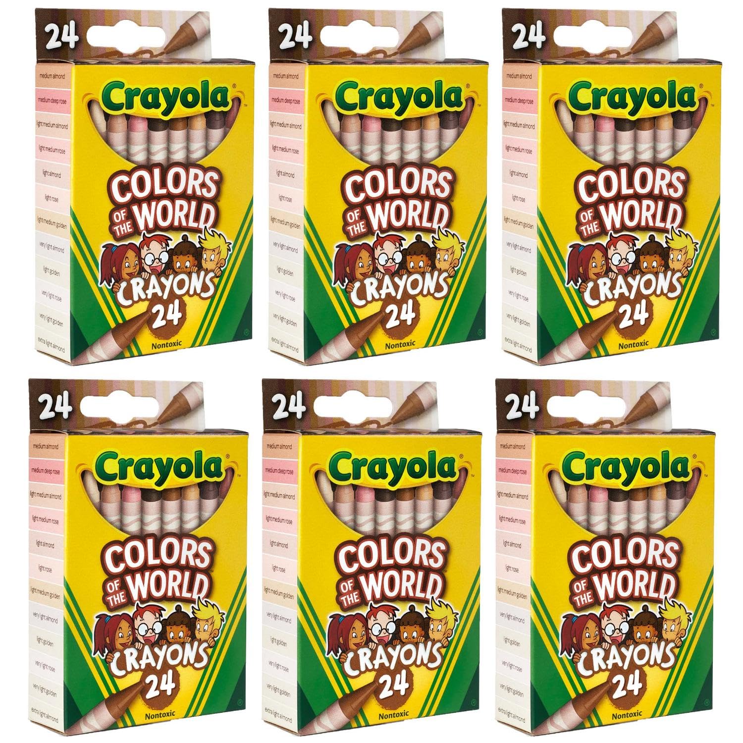 Crayola Colors of the World extra color variety for school crafts.