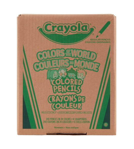 Crayola Colors of the World pencils used for detailed portraits showcasing blending