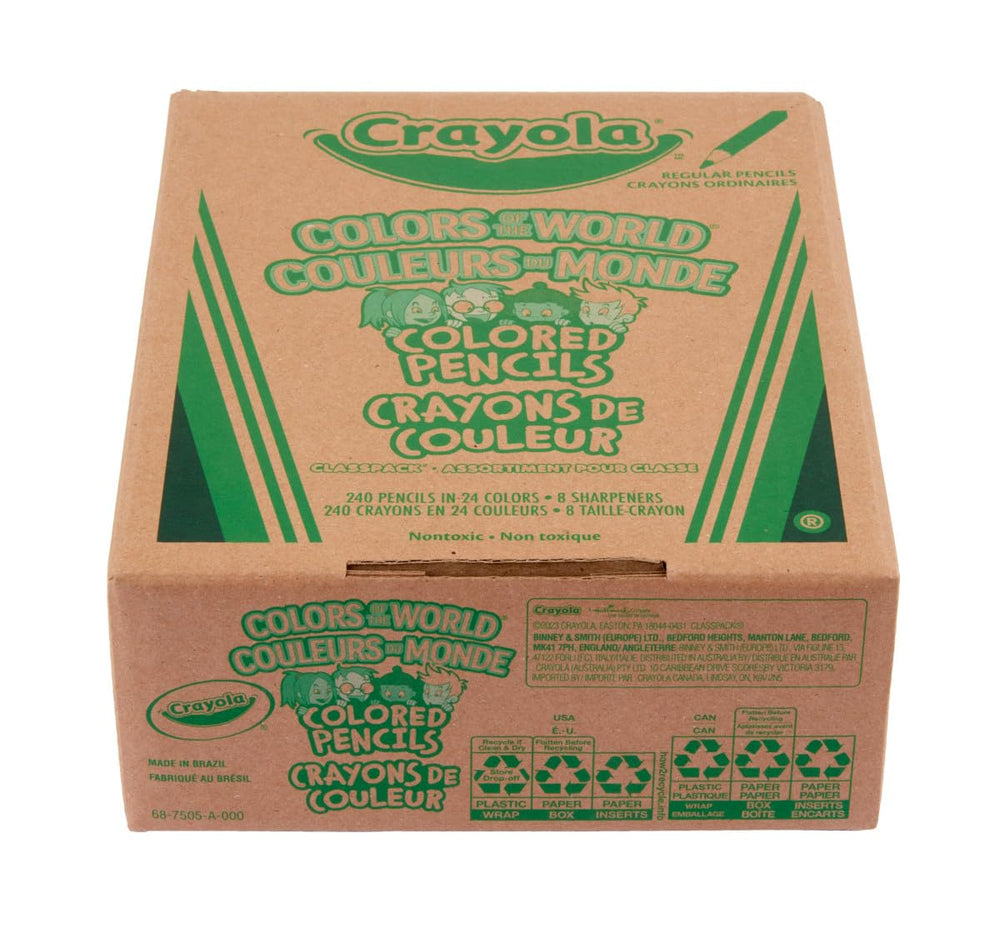 Crayola Colors of the World Skin Tone Colored Pencils Classpack (240ct ...