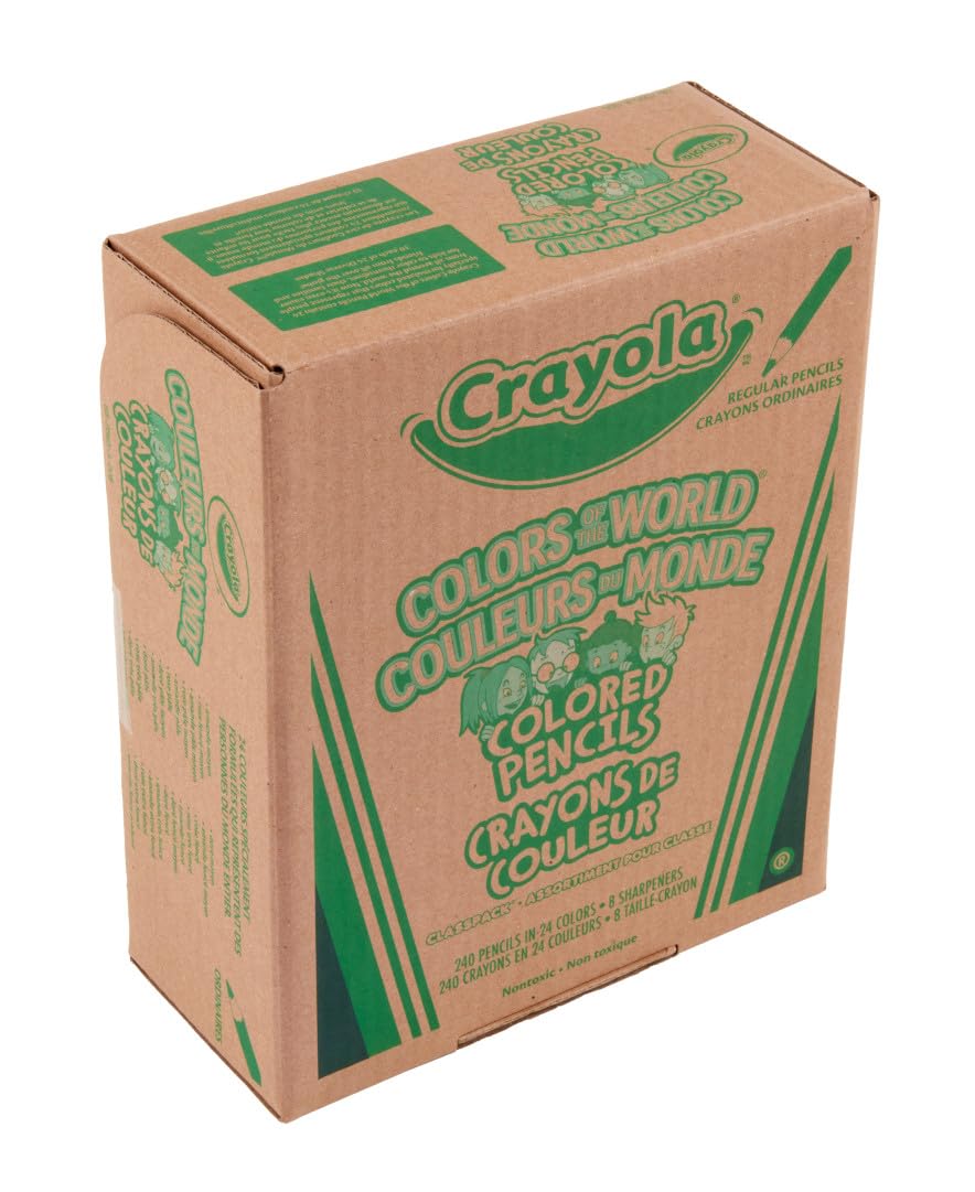 Crayola Colors of the World Skin Tone Colored Pencils Classpack (240ct ...