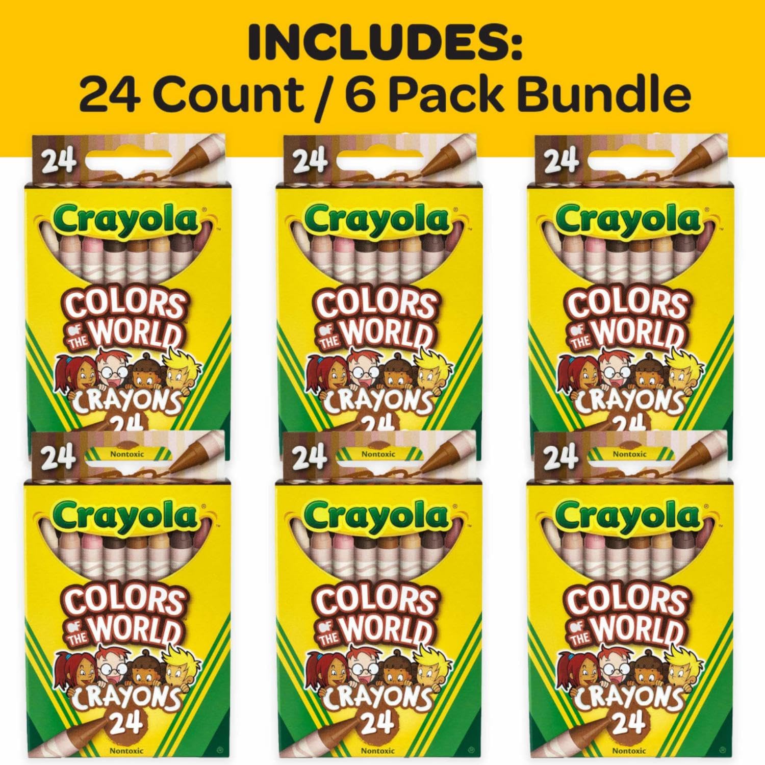 Crayola Colors of the World almond skin-tone shade for inclusive portraits.
