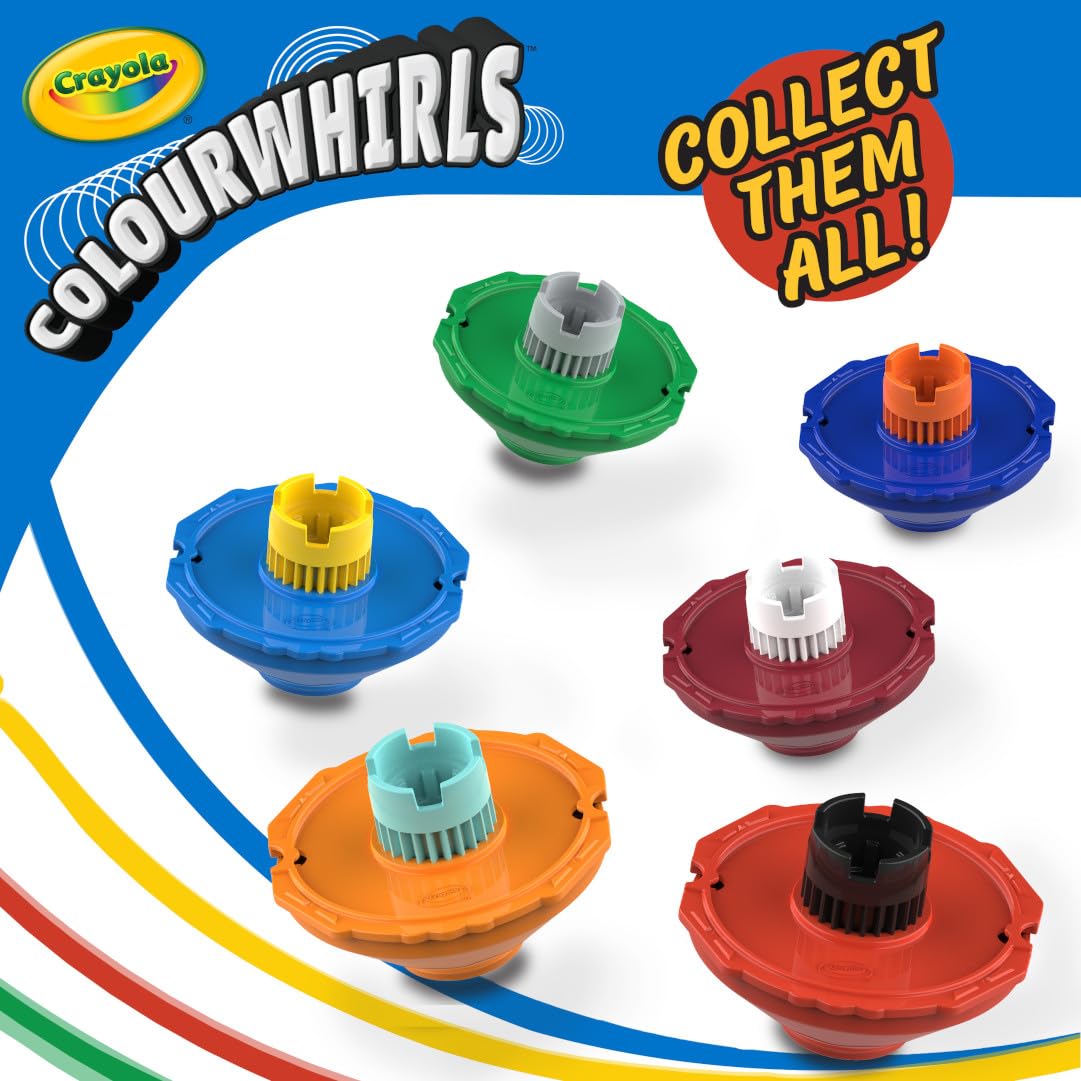 Crayola Colourwhirls marker holder secures markers during spins.
