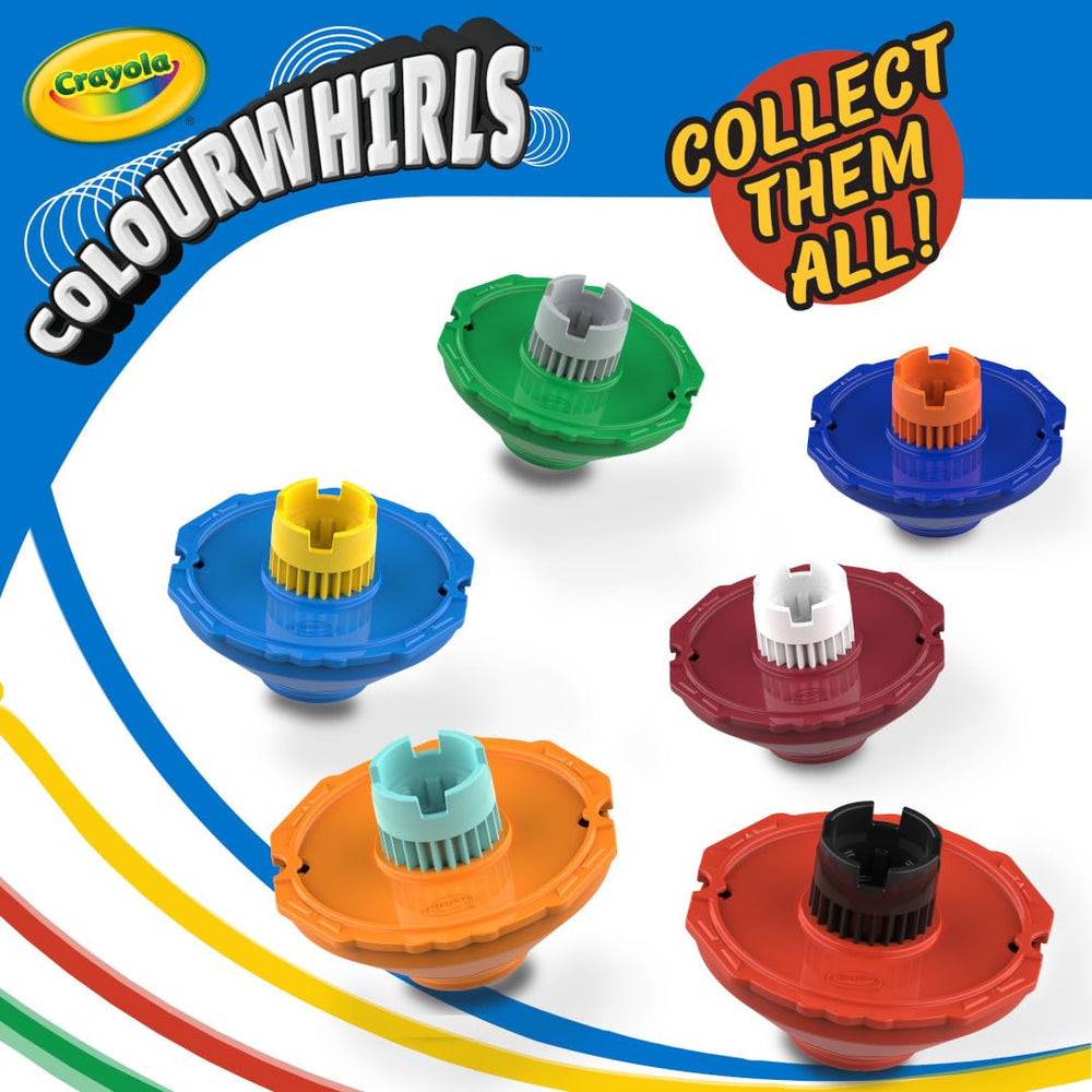 Crayola Colourwhirls marker holder secures markers during spins.