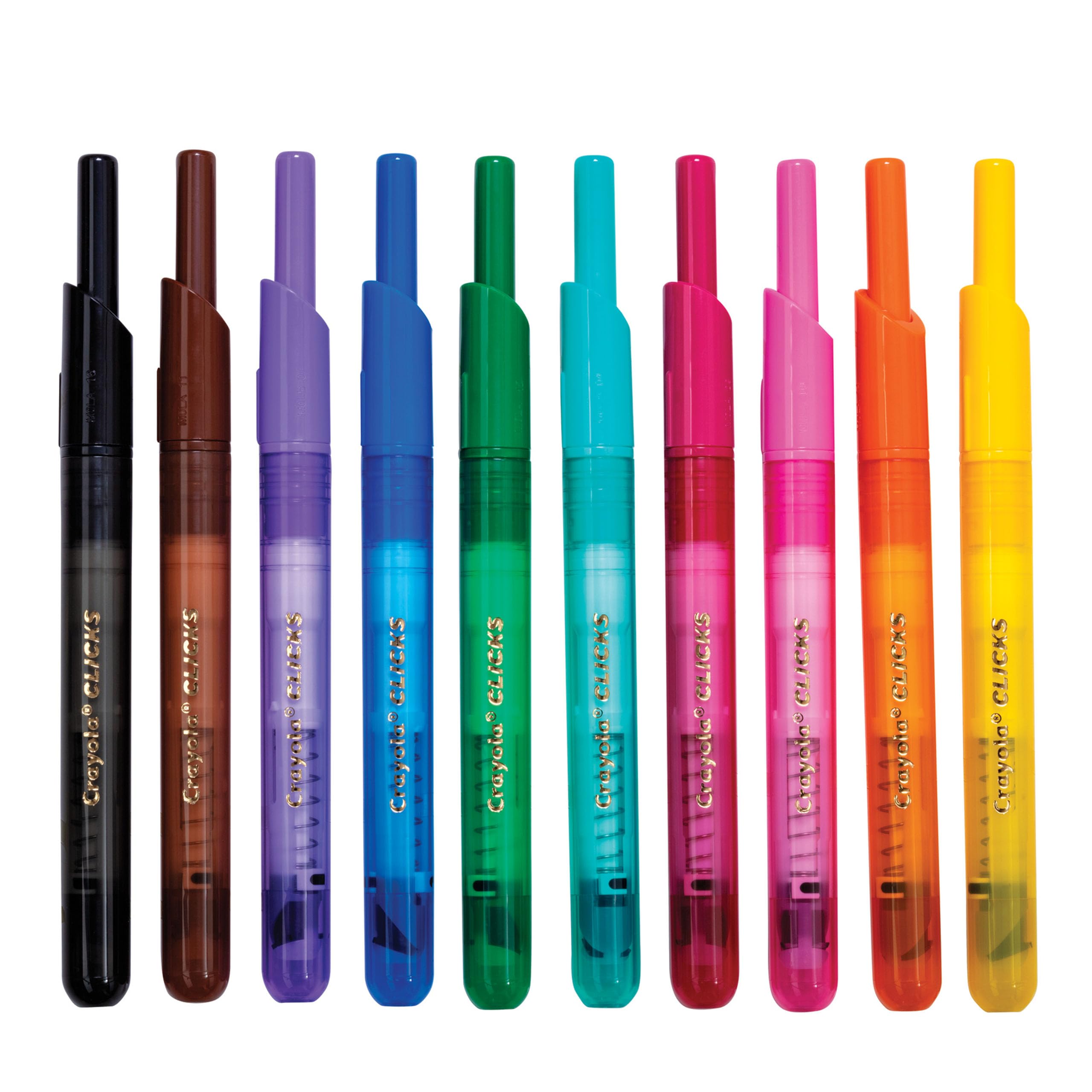 Crayola conical tips create bold and subtle lines.