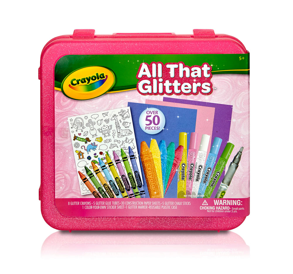 Crayola construction paper 30 sheets provides sturdy surfaces for glitter crafts.