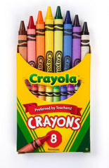 Crayola crayons 8-color pack for classroom and home coloring, durable and versatile