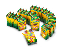 Crayola Crayons Bulk 24-box set with vibrant colors for classrooms.