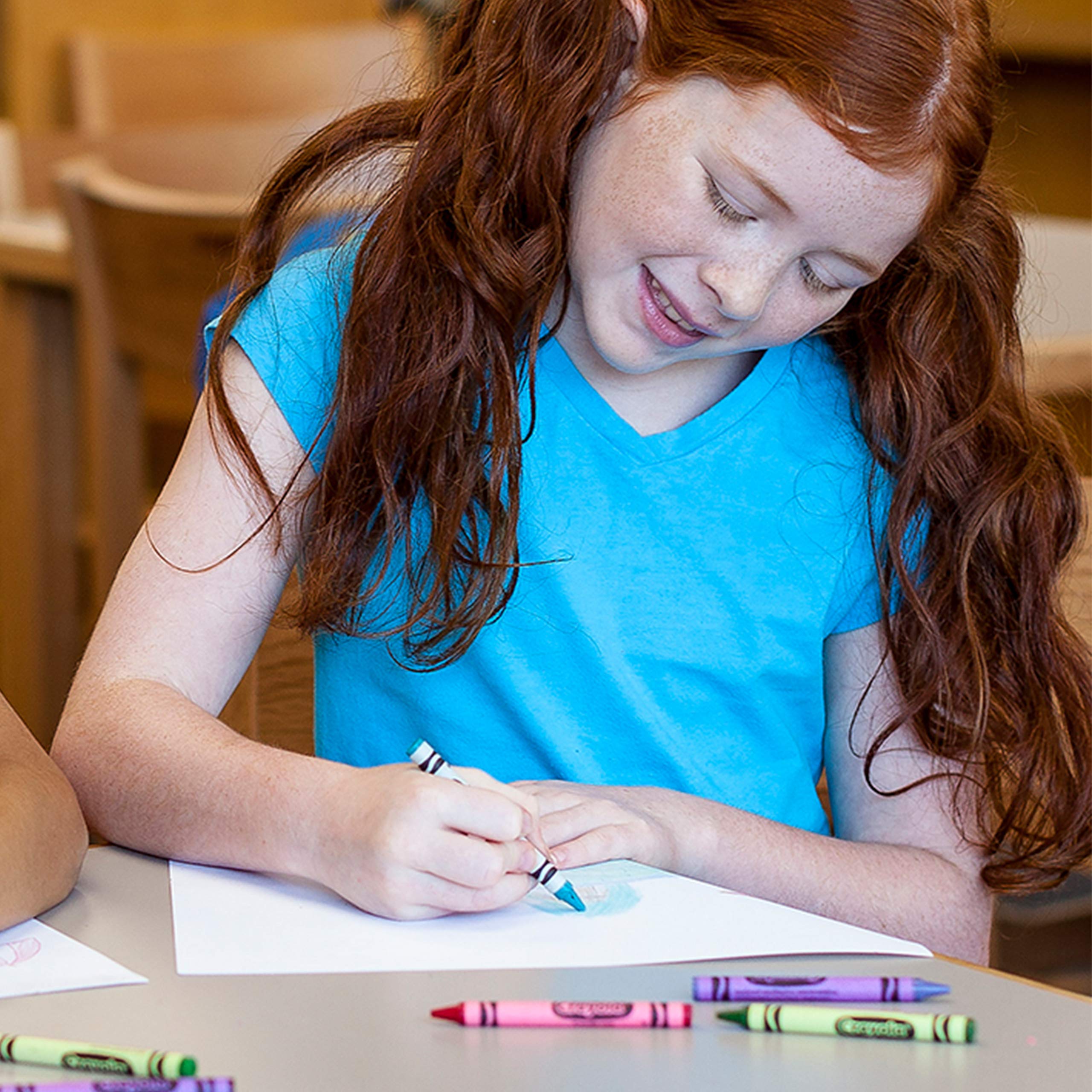 Crayola kids drawing activity with multi-color options.