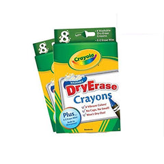 Crayola dry-erase crayons large-grip design suits young learners.
