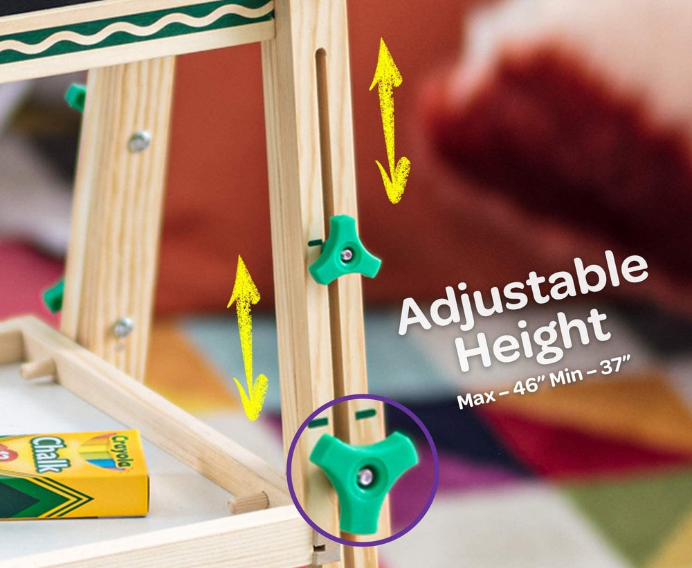 Crayola eraser included for quick corrections during play.