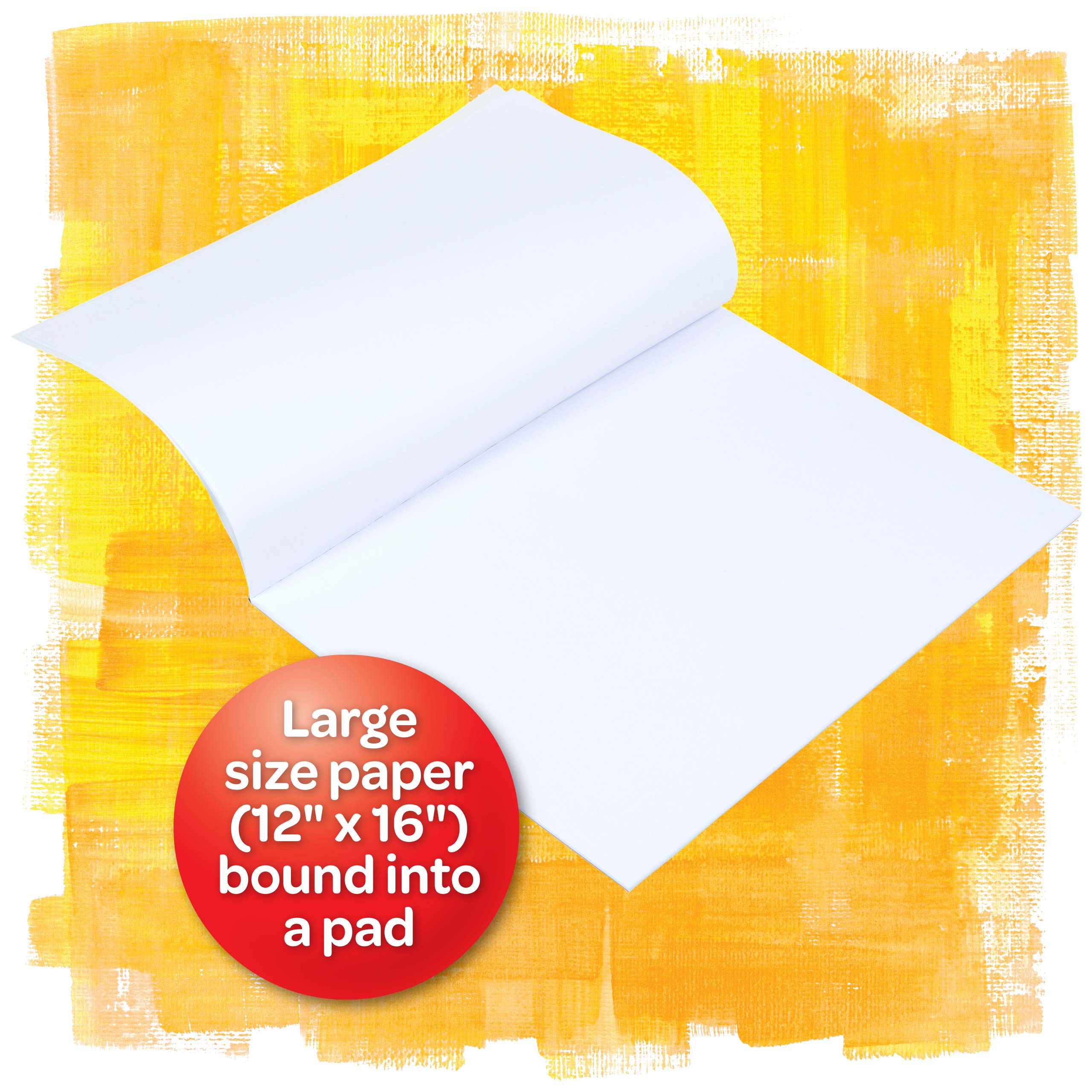 Gift-ready Crayola pad inspires young artists to try colors.