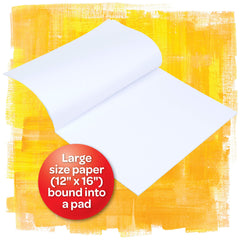 Gift-ready Crayola pad inspires young artists to try colors.