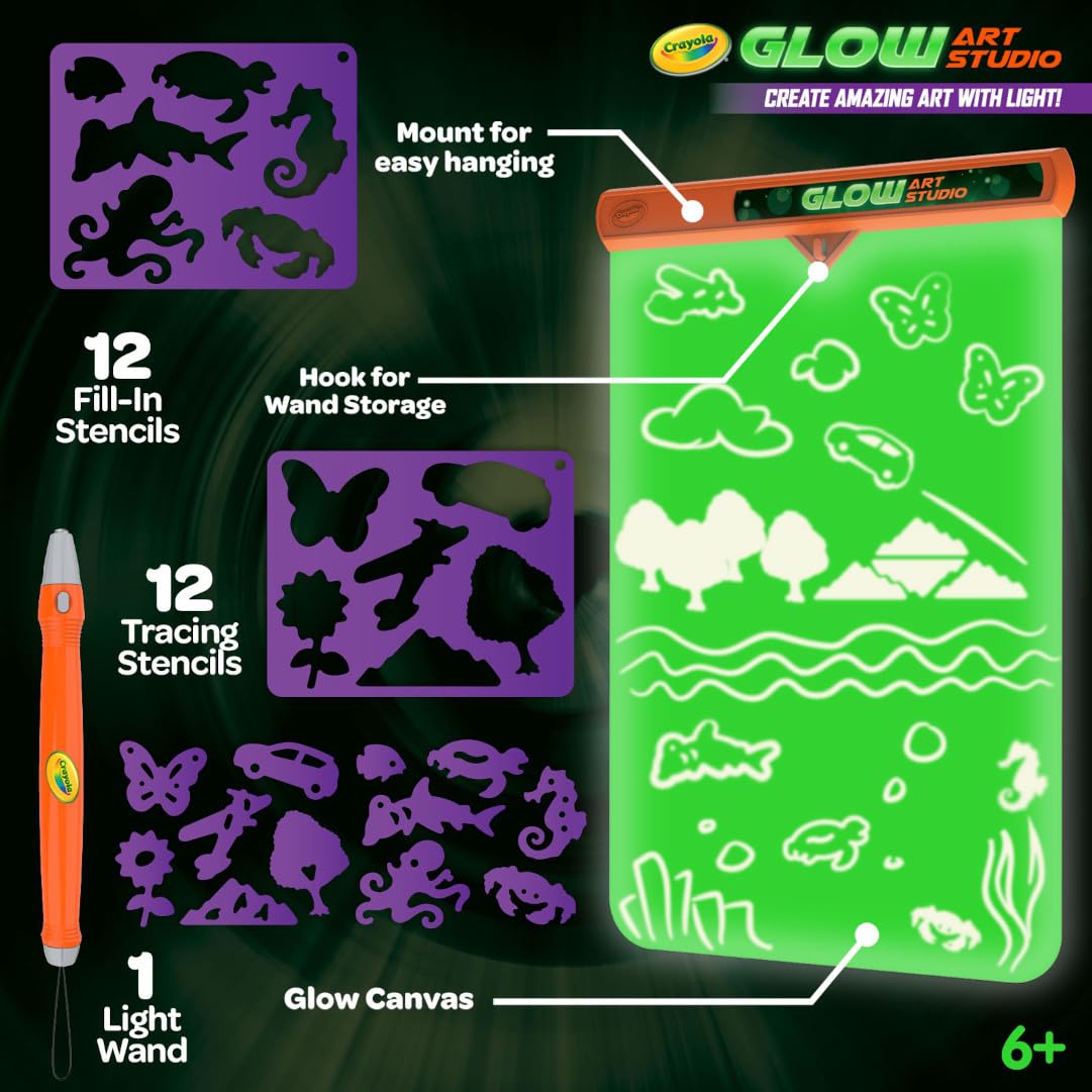 Crayola Glow Art Studio light wand for vibrant glow effects