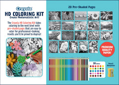 Loose coloring pages from Crayola HD Kit prevent tearing.
