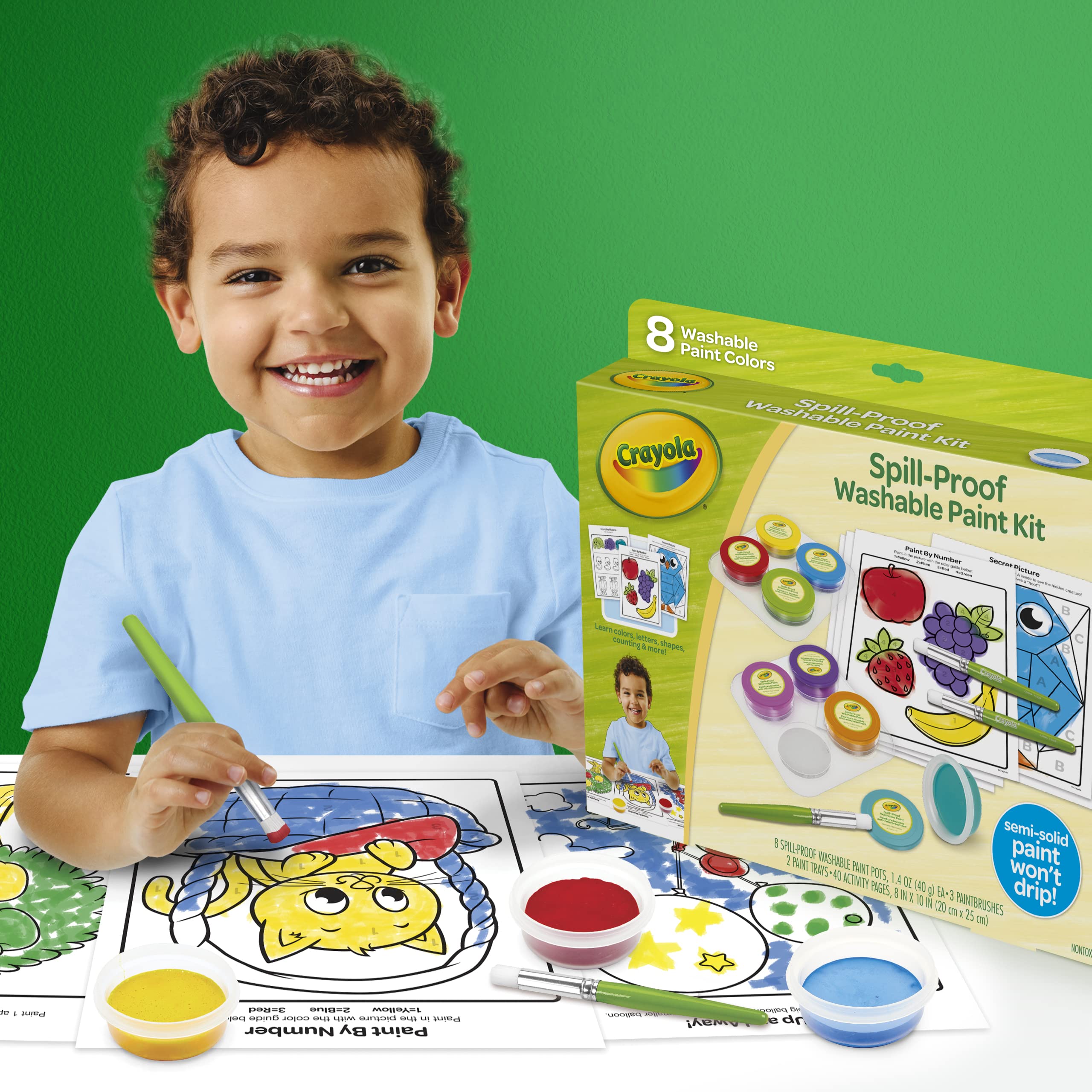 Crayola kid-friendly brushes designed for little hands