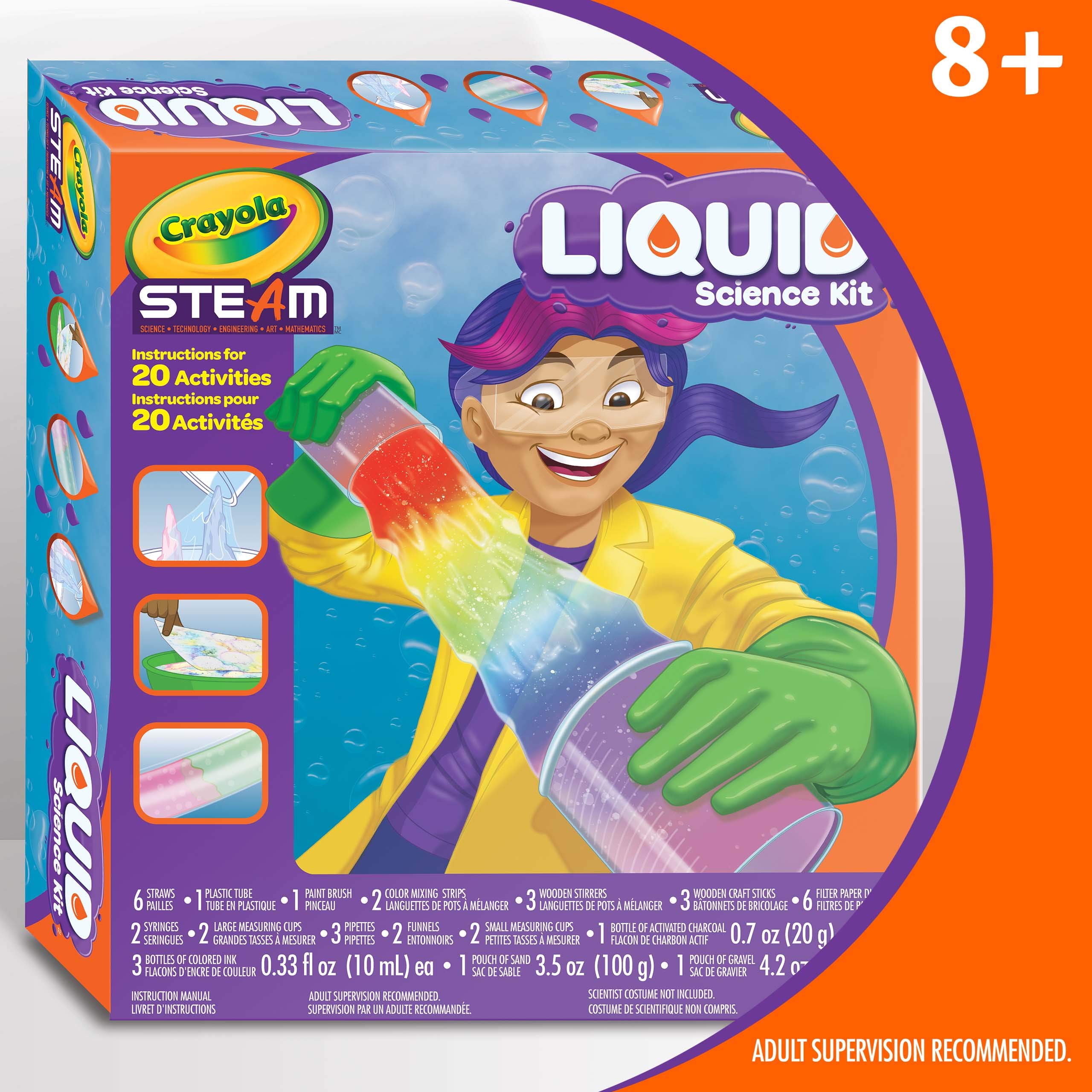 Crayola Liquid Science Kit makes a thoughtful gift for curious kids 8+.