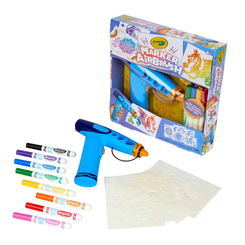 Eight washable markers included for mess-free color exploration