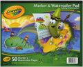 Crayola marker and watercolor pad cover with bright white 8x10 pages, ideal for markers and watercolor art