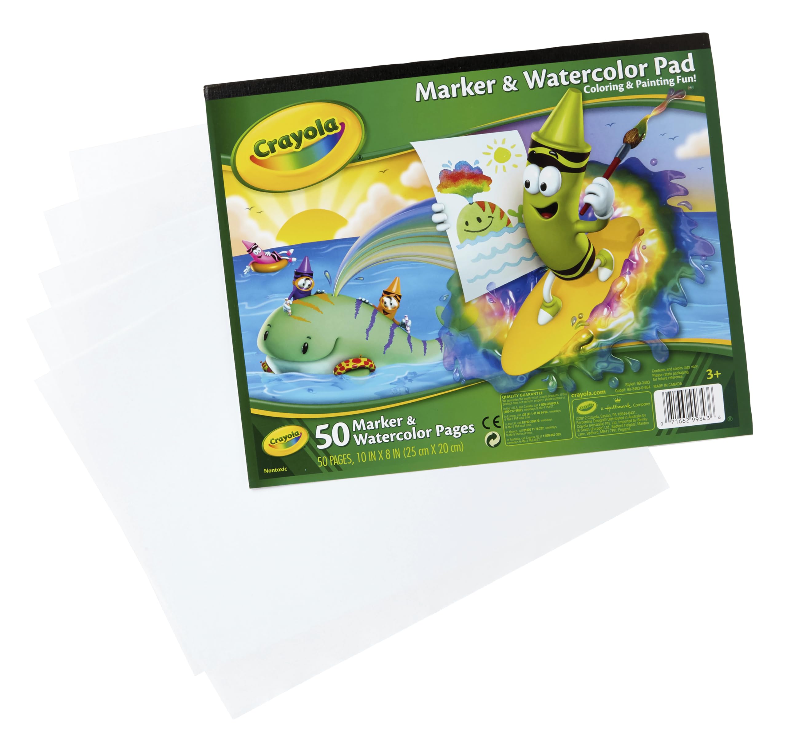 Crayola Marker Watercolor Pad kids creating art with markers and paints