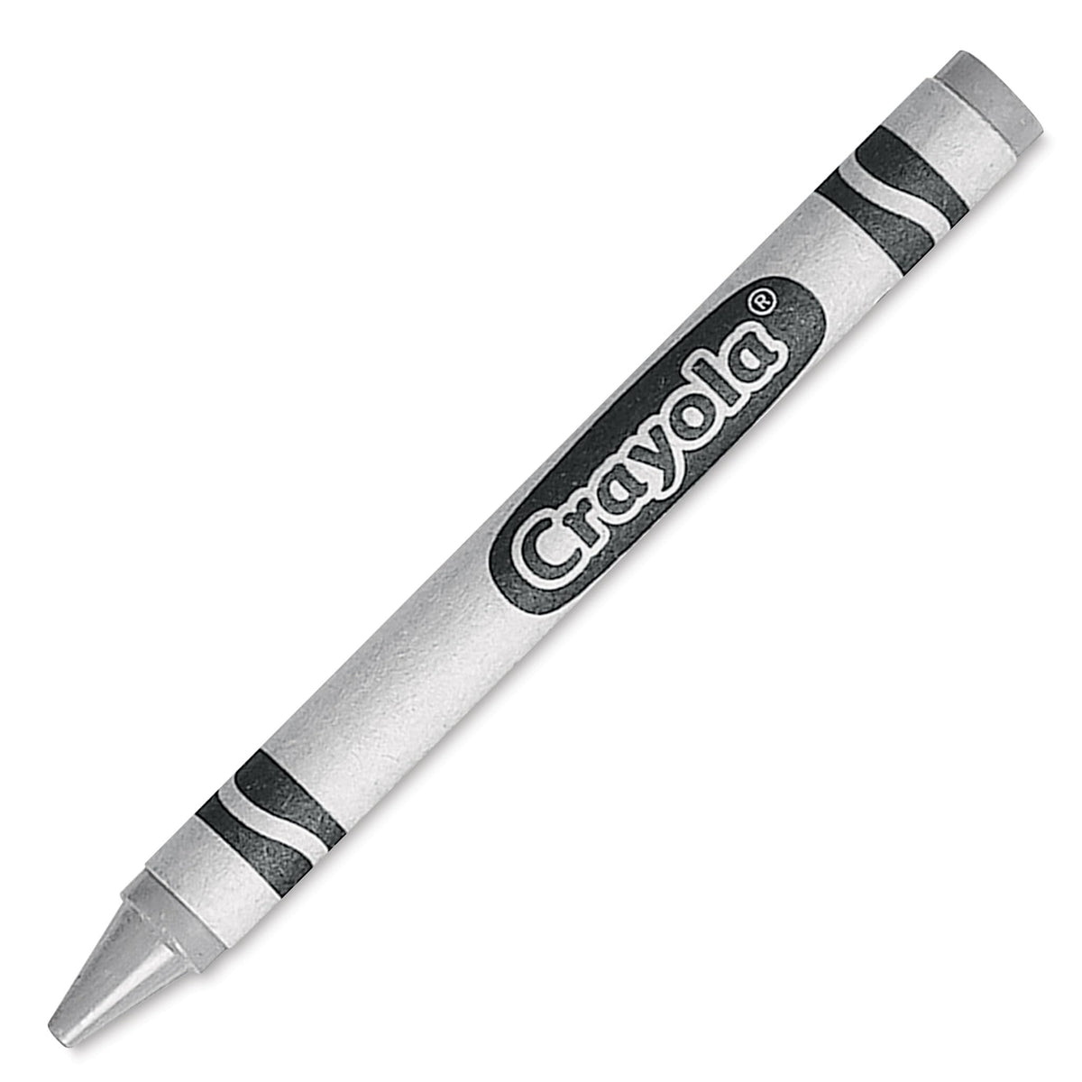 Crayola Metallic Silver Crayons bulk 12-count for metallic accents in art projects.
