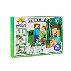 Crayola Minecraft POPs 3D art kit buildable characters invite 3D play.