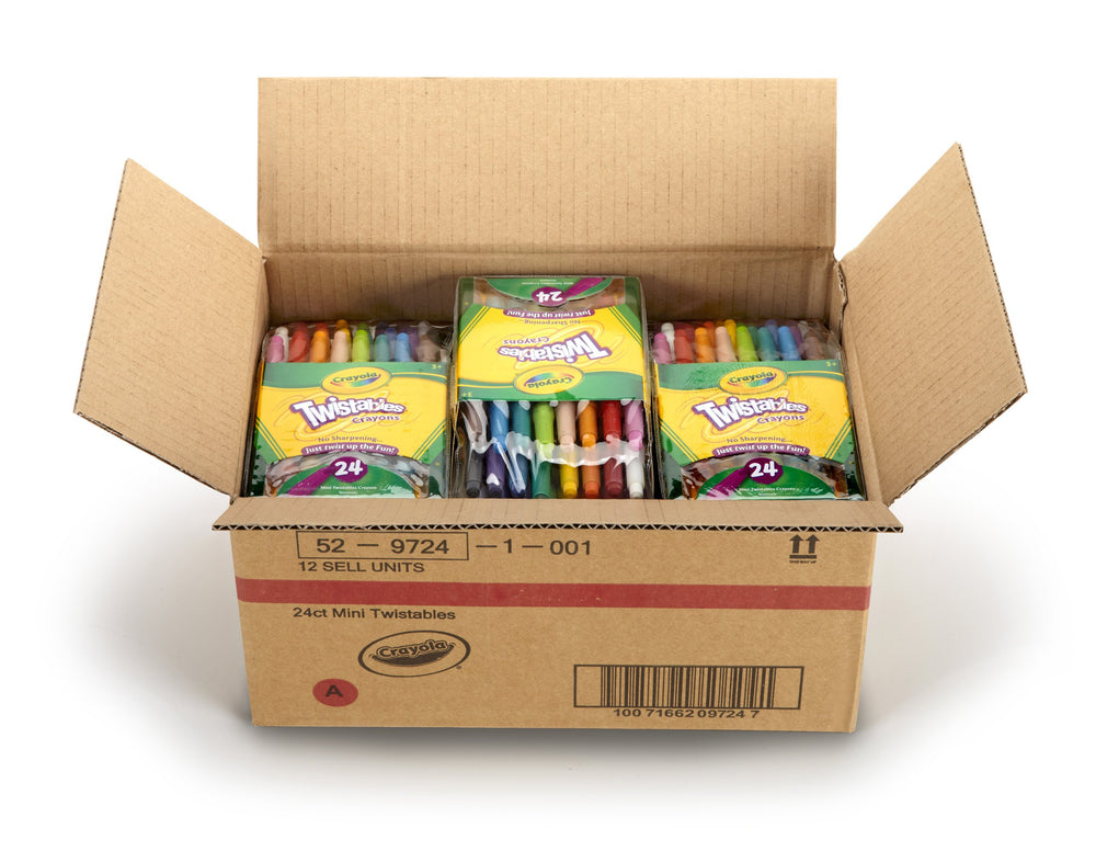 Crayola Mini Twistable Crayons in a portable case for easy on-the-go coloring.