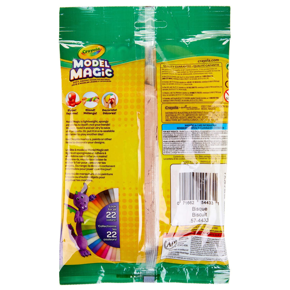 Crayola Model Magic Bisque color blending creates new effects and shades.