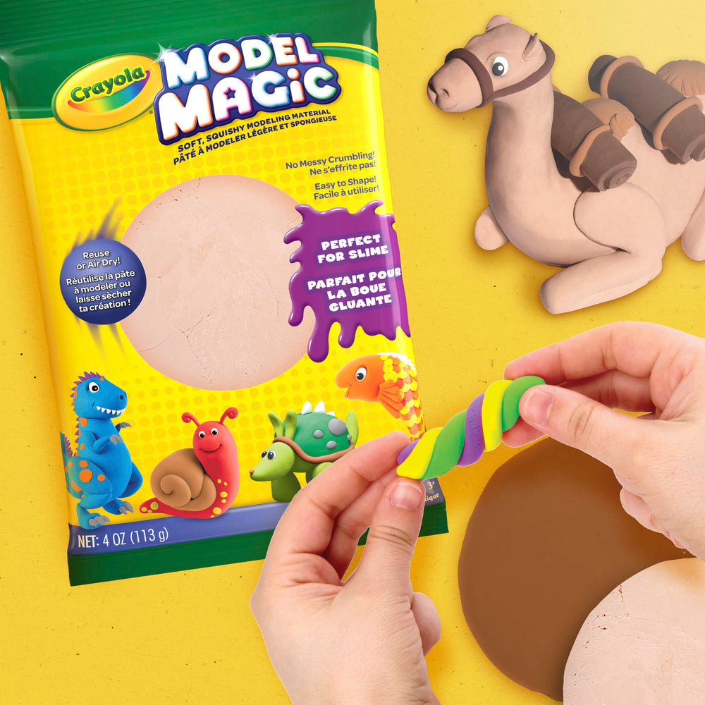 Crayola Model Magic Bisque soft material for simple shaping and sculpting.