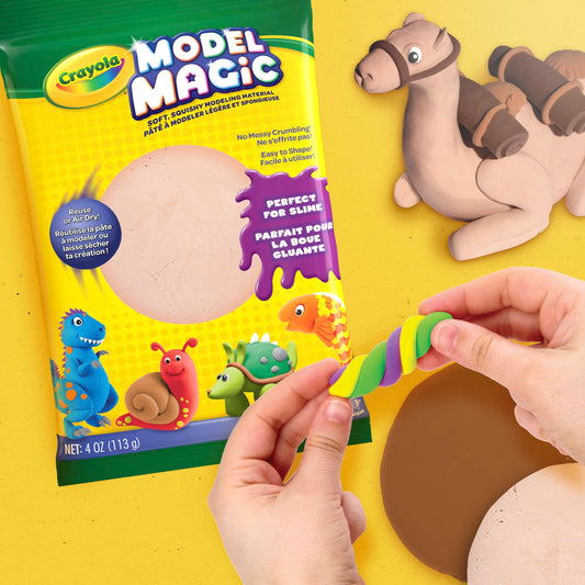 Crayola Model Magic Bisque soft material for simple shaping and sculpting.