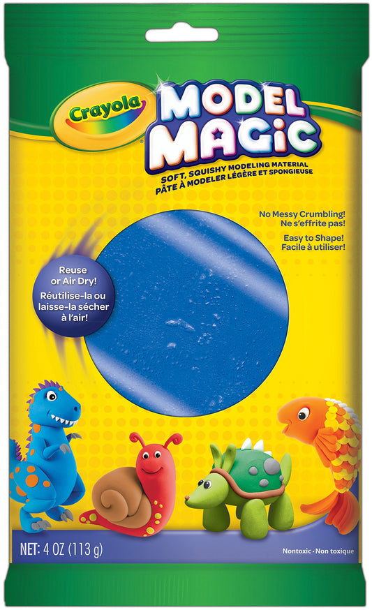 Crayola Model Magic blue 4 oz pack, ideal for classroom and home crafts