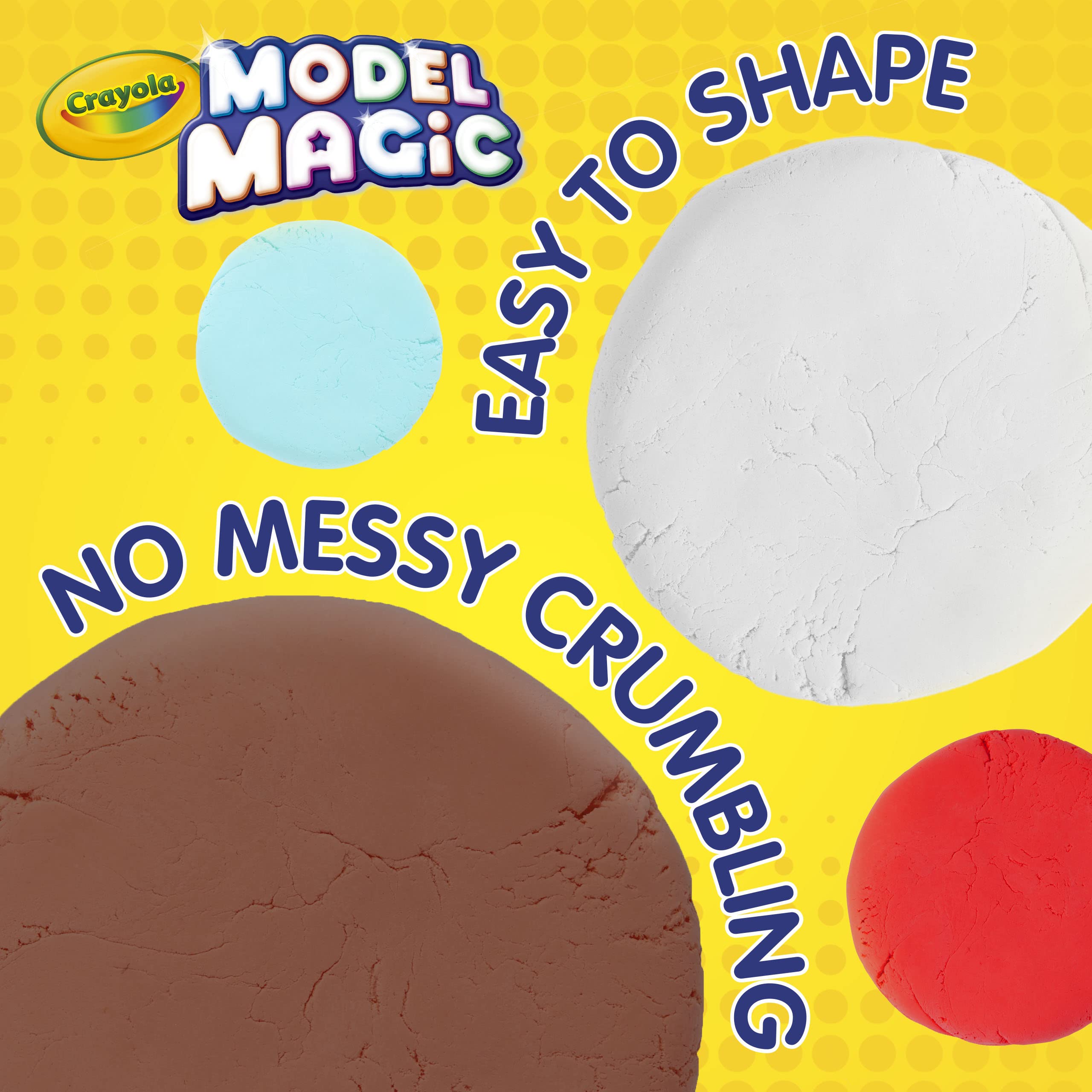 Crayola Model Magic Earth Tone 4oz child hands shaping colorful figures
