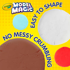 Crayola Model Magic Earth Tone 4oz child hands shaping colorful figures