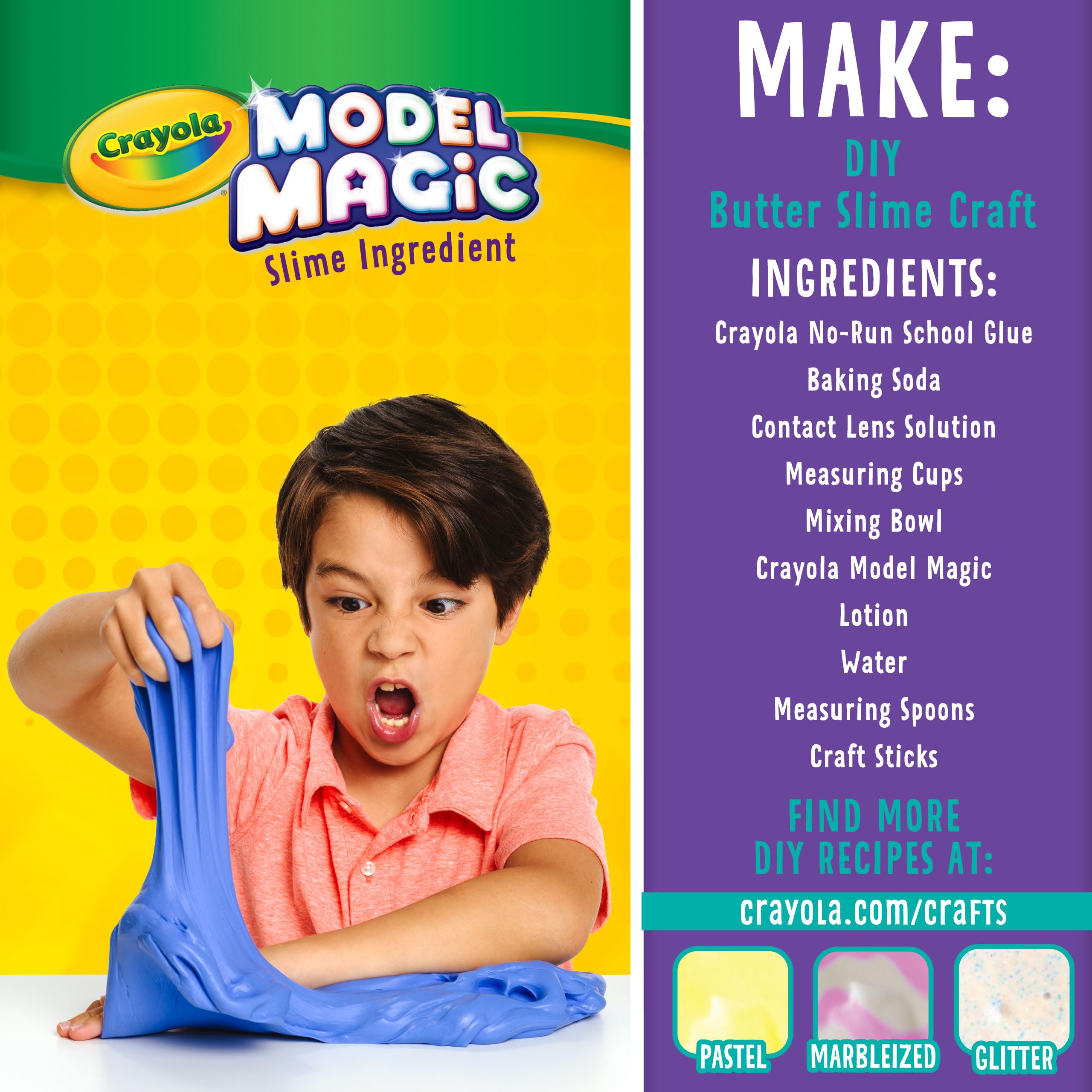 Crayola Model Magic yellow 8oz pack perfect for sunny craft projects.