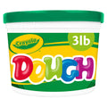 Crayola Modeling Dough Green 3lb bucket with lid keeps dough soft and reusable.