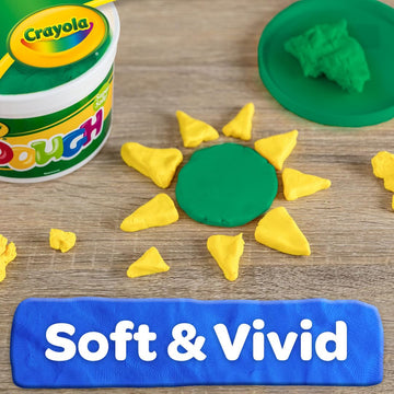 Crayola Green modeling dough ideal for classroom group projects and home crafts.