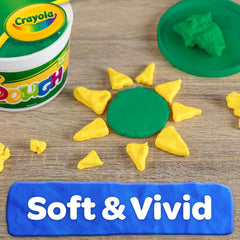 Crayola Green modeling dough ideal for classroom group projects and home crafts.